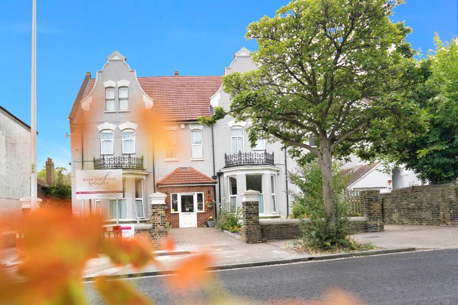 Building of Sherwood House dementia care in Rochester on Maidstone Road. Read our dementia care newsletter Rochester